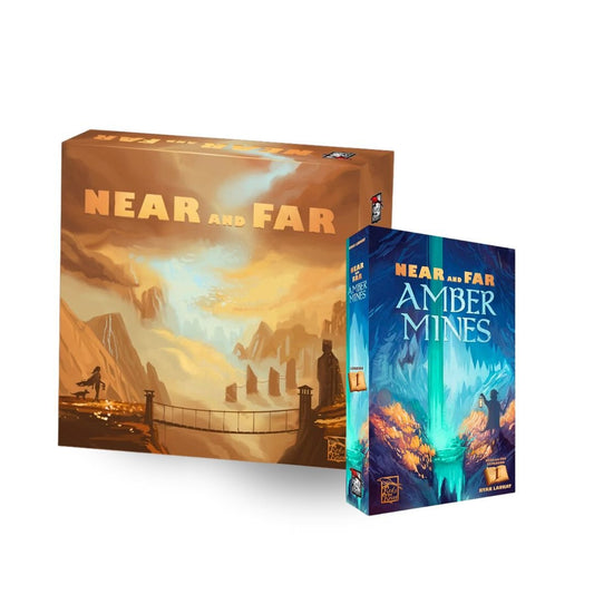 Near and Far + Amber Mines Expansion - Board Games Rentals SG